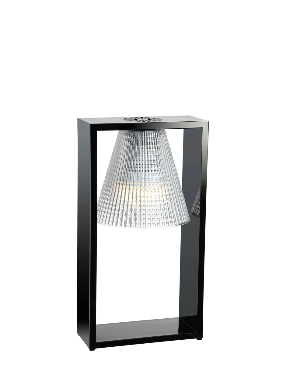 Kartell leichte Lufttischtischlampe, schwarz