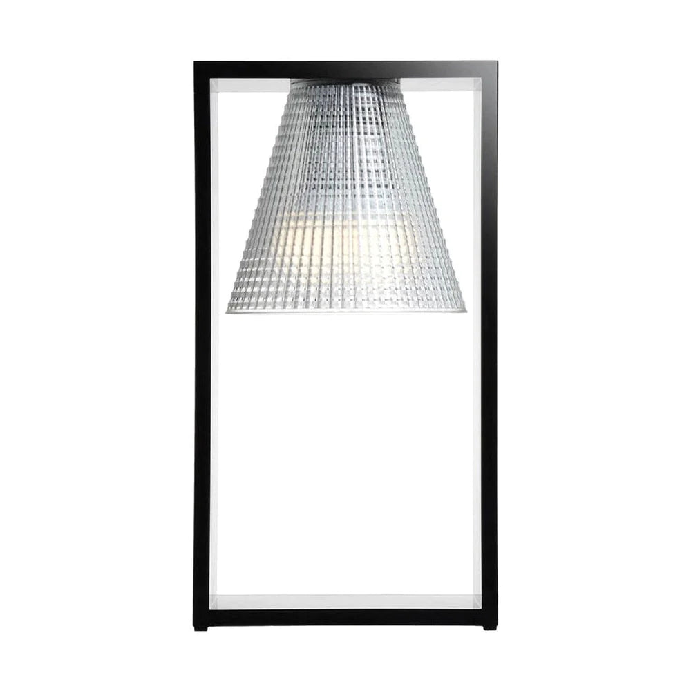 Lámpara de mesa de tejido de aire de Kartell Light, negro