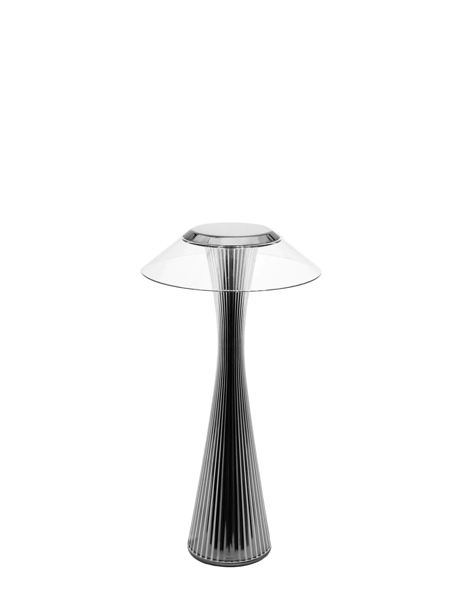 Lampe de table intérieure Kartell Space, titane