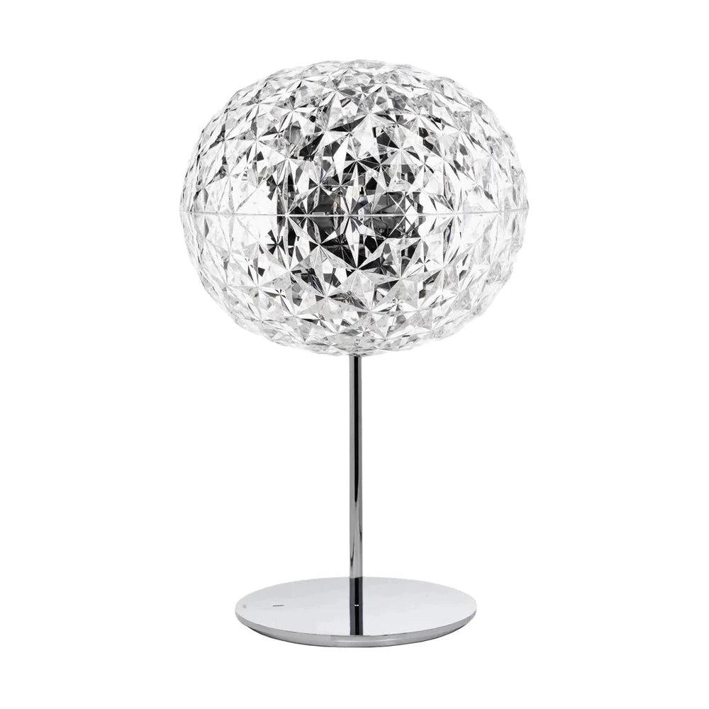 Kartell Planet Table Lamp med base, Crystal