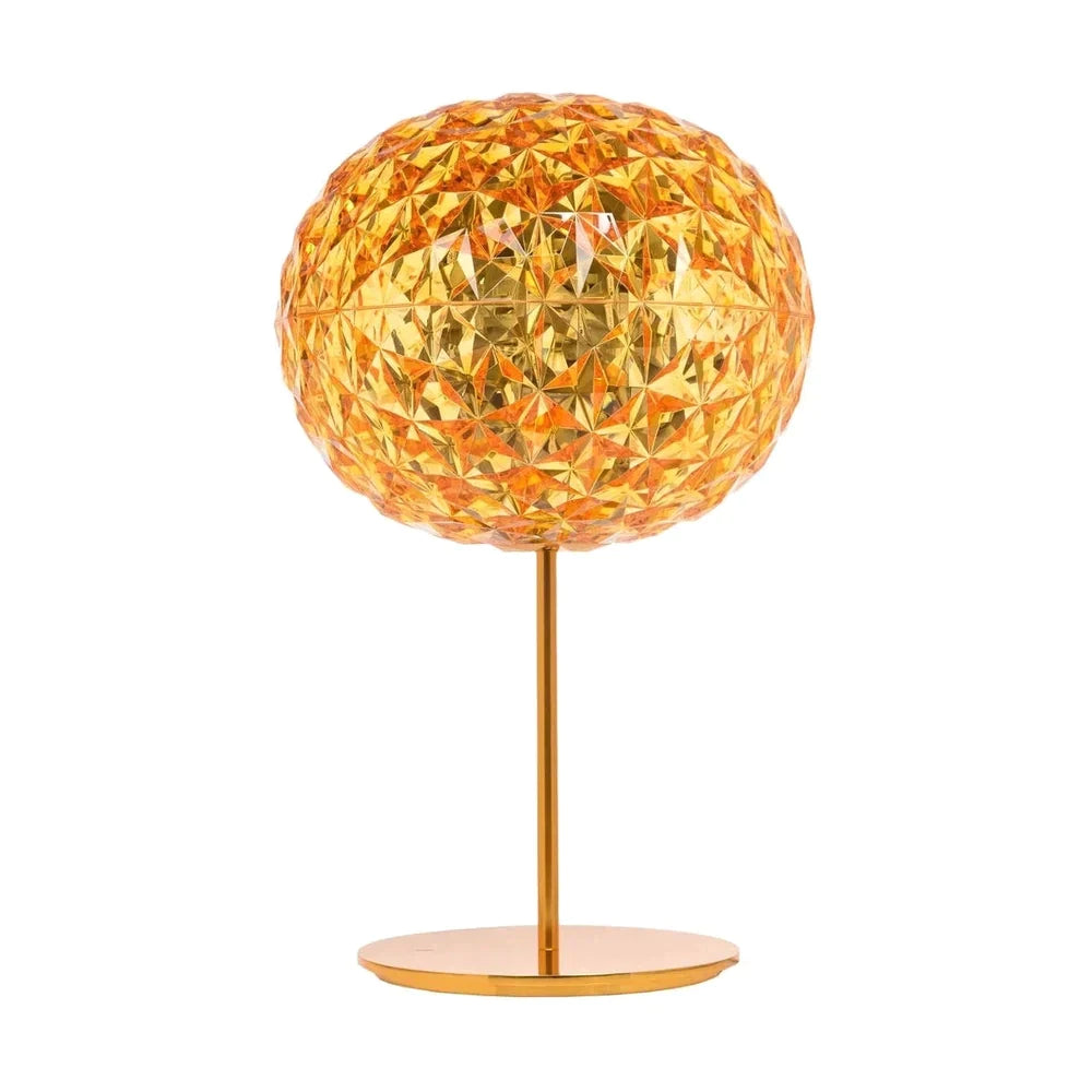 Lampe de table Kartell Planet avec base, jaune