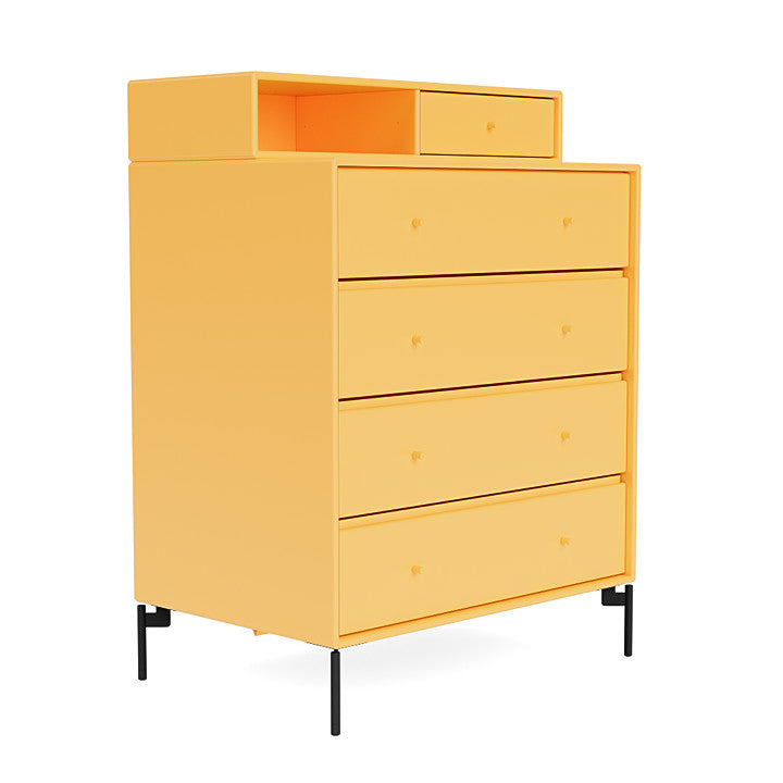 Montana Keep Bre of Drawers With Ben, Acacia/Black