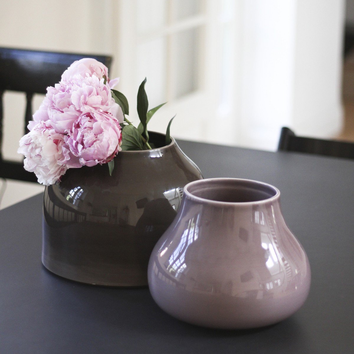 Kähler Botanica Vase Grå Pink, ø240