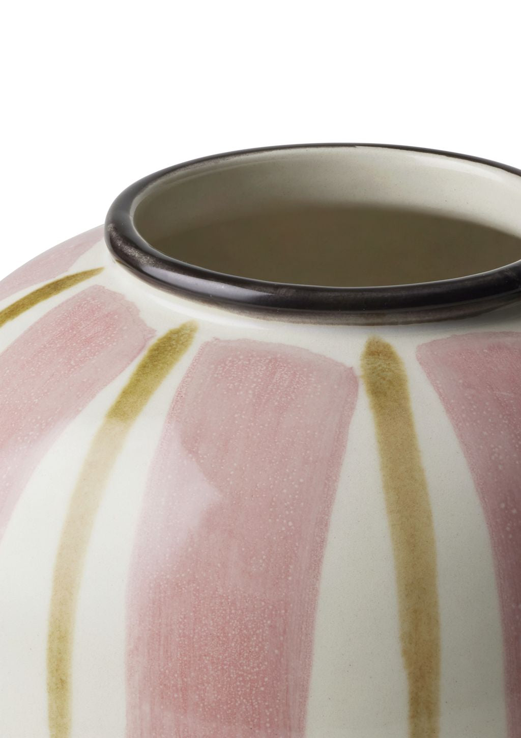 Kähler lærred vase H15 cm, lyserød