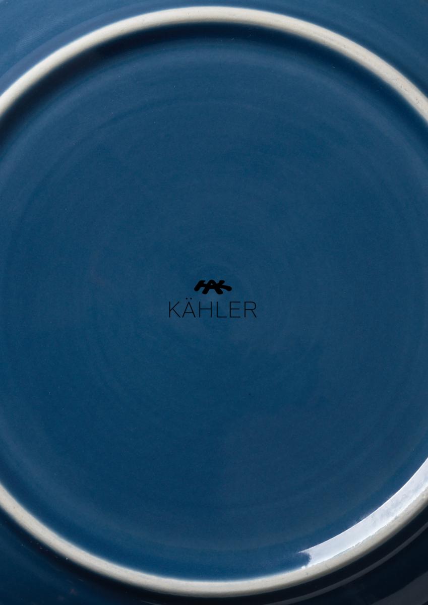 Plaque Kähler Colore Ø19 cm, bleu