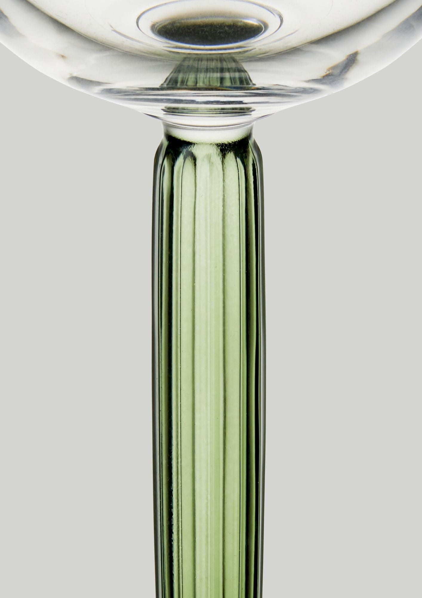 Kähler Hammershøi Champagne Glass Set av 240 ml, grönt