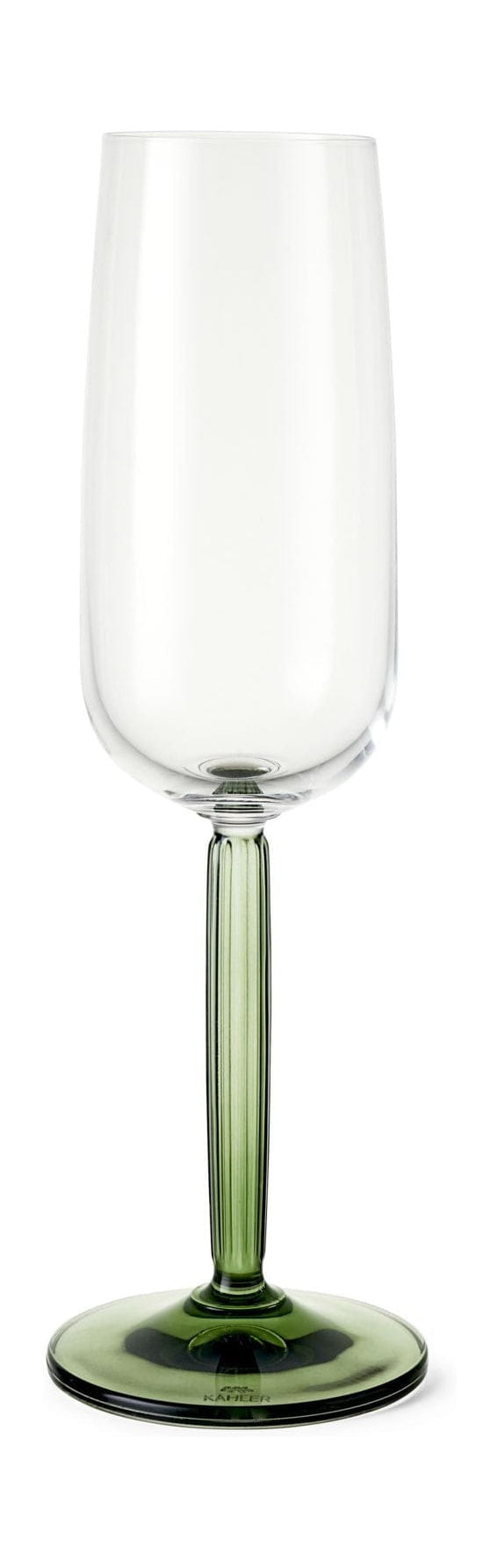 Kähler Hammershøi Glass Champagne Glass de 240 ml, verde