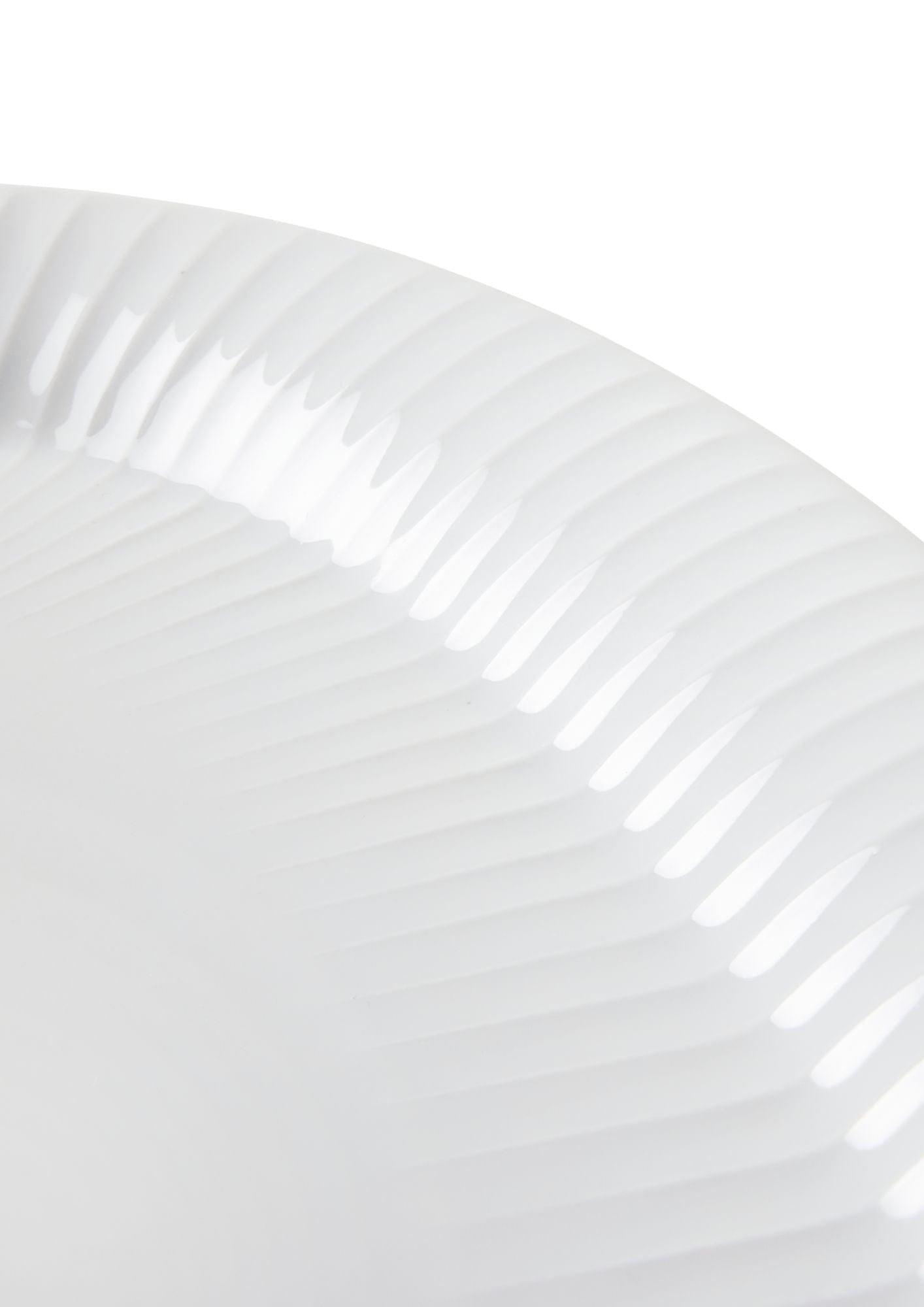 Kähler Hammershøi Oval Portion Platte 40x22,5 cm, weiß
