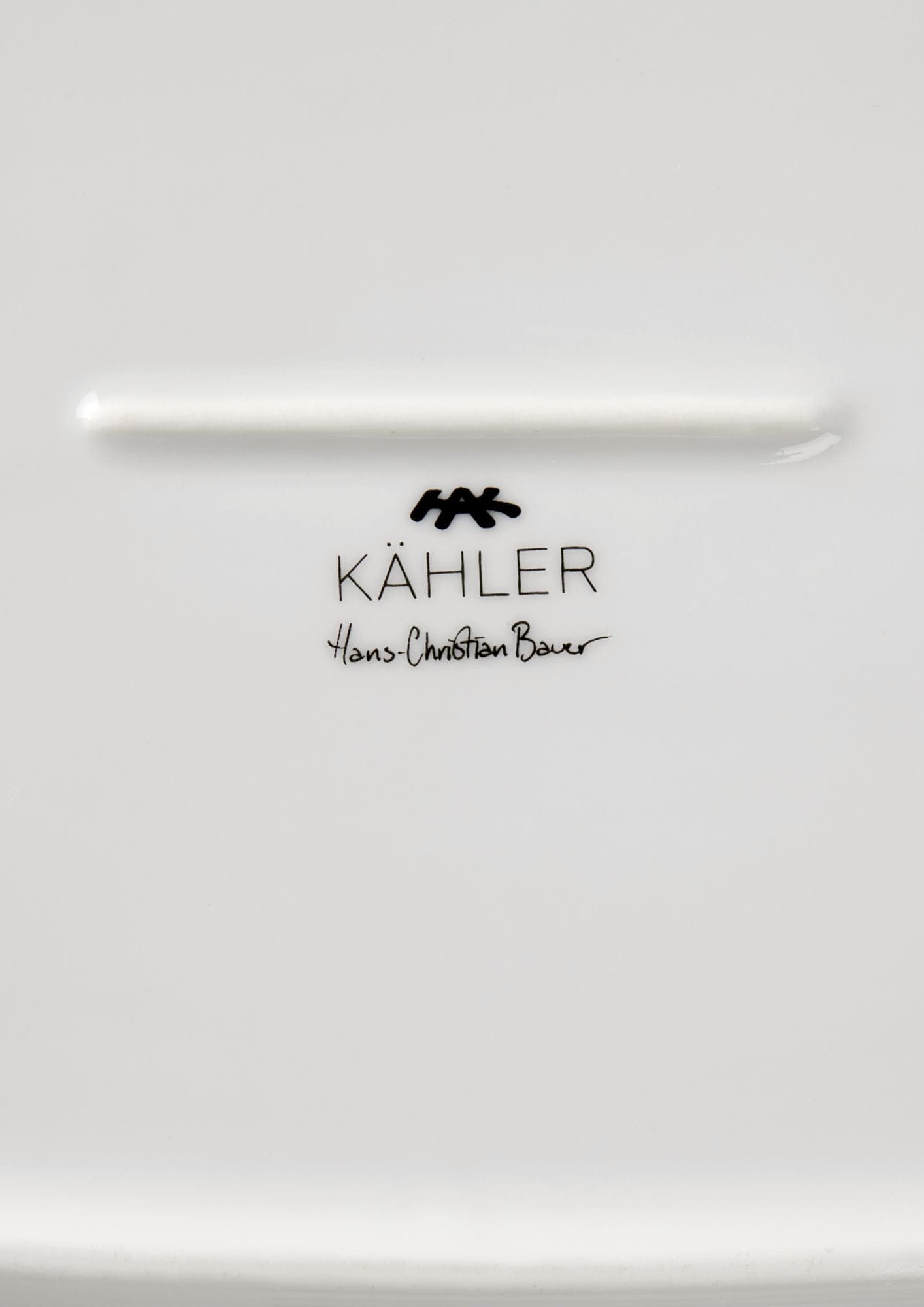 Kähler Hammershøi Placa de servicio ovalada 40x22.5 cm, blanco