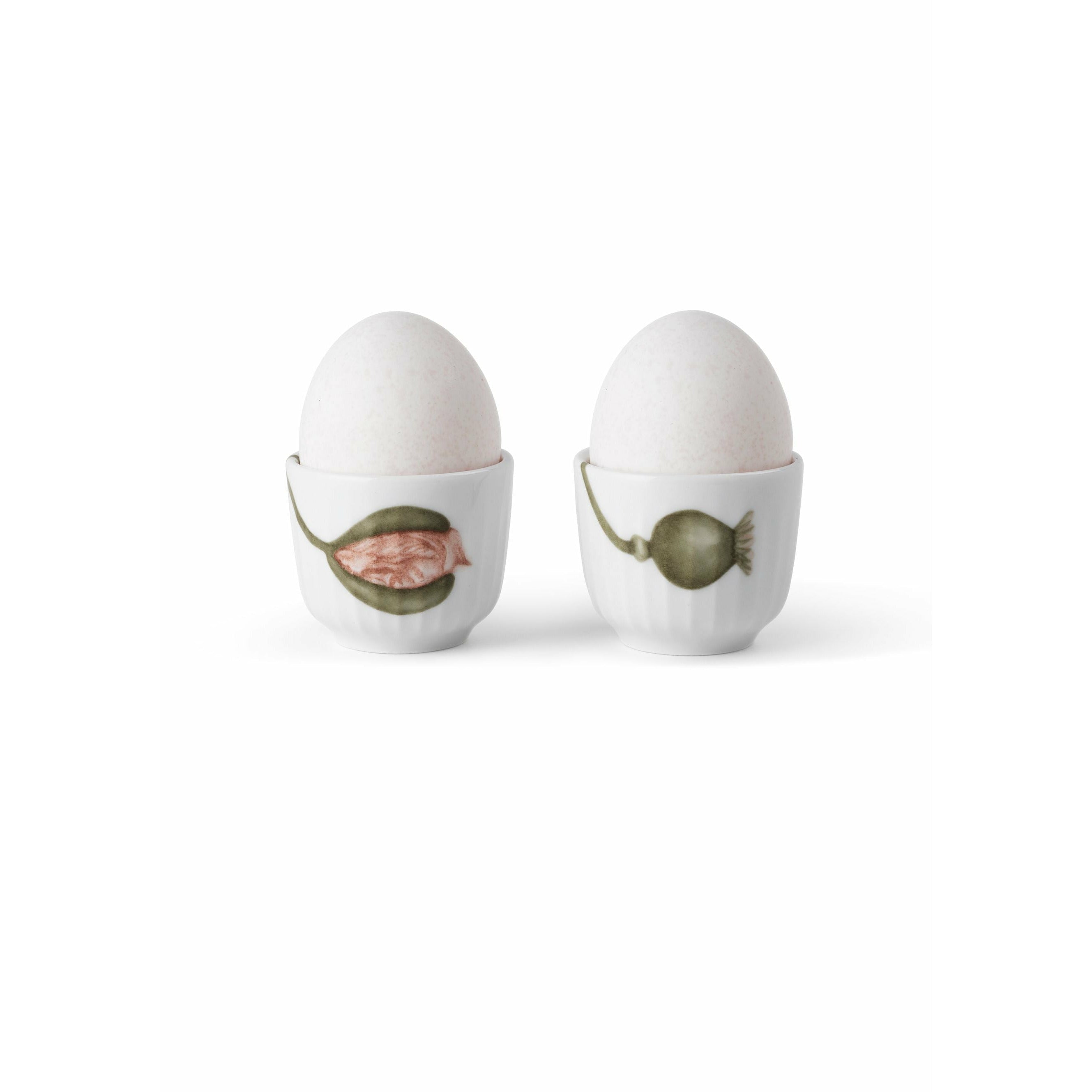 Kähler Hammershøi Poppy Egg tasse Ø5 cm blanc avec décoration, 2 P CS.