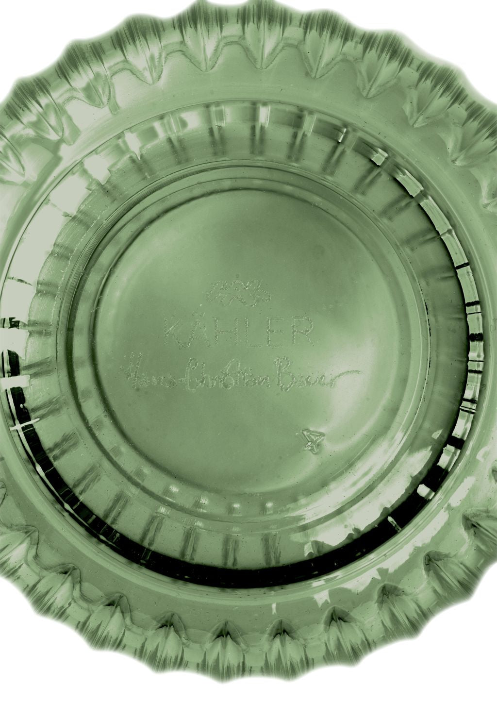 Kähler Hammershøi Wasserglas 37 cl, grün 4 p Cs.