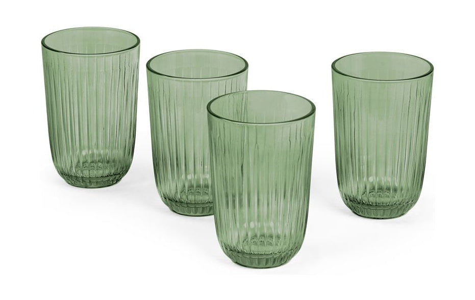 Kähler Hammershøi Glass de agua 37 Cl, verde 4 P Cs.