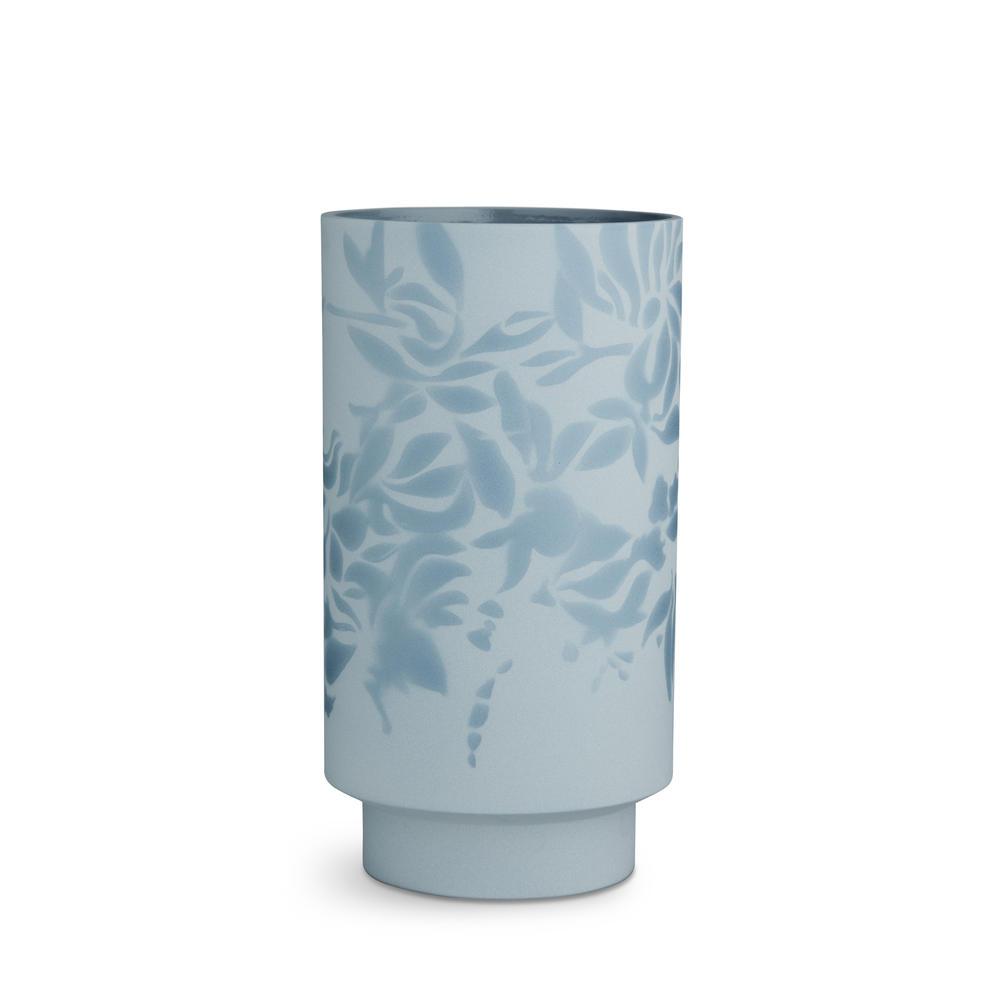 Kähler -Kabel Vase staubig blau, groß