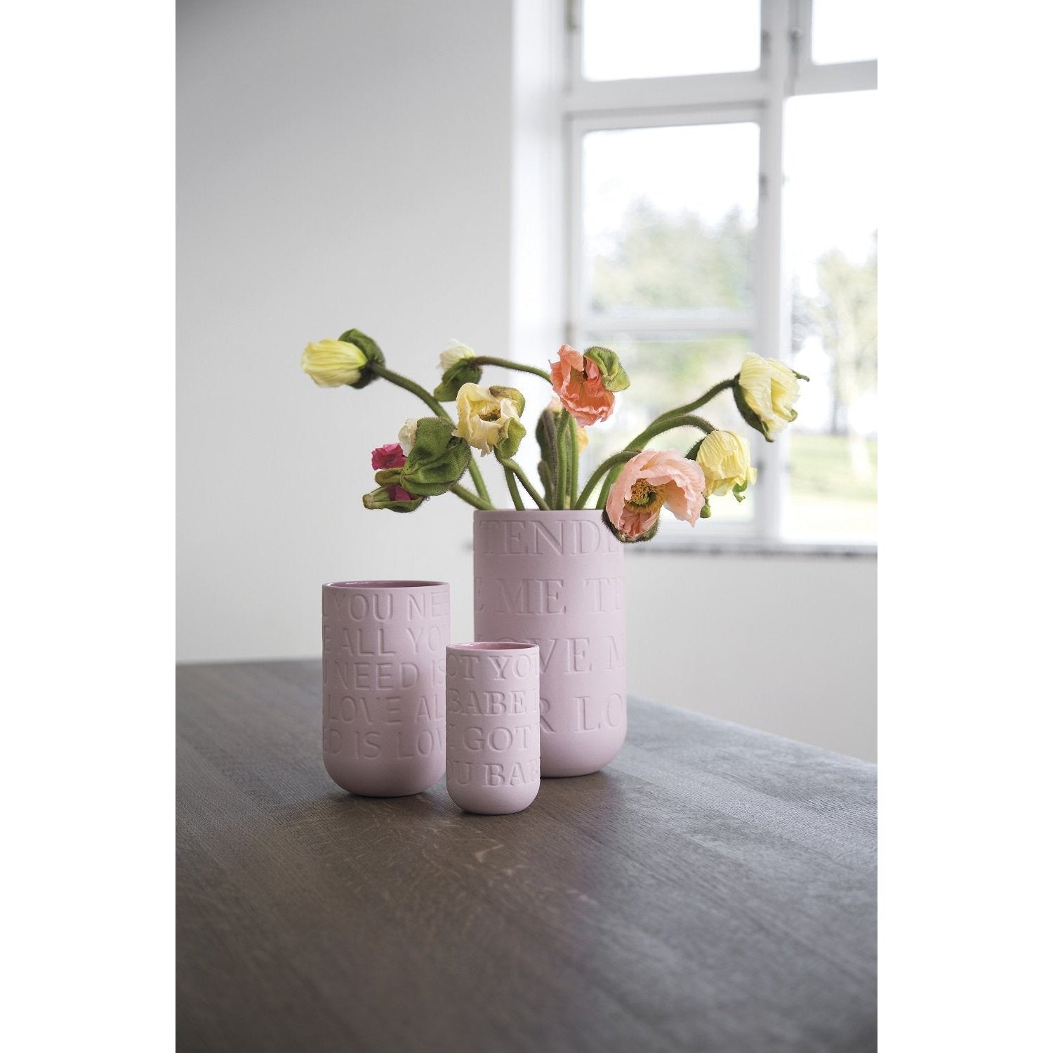 Kähler Lovesong Vase Pink, Large
