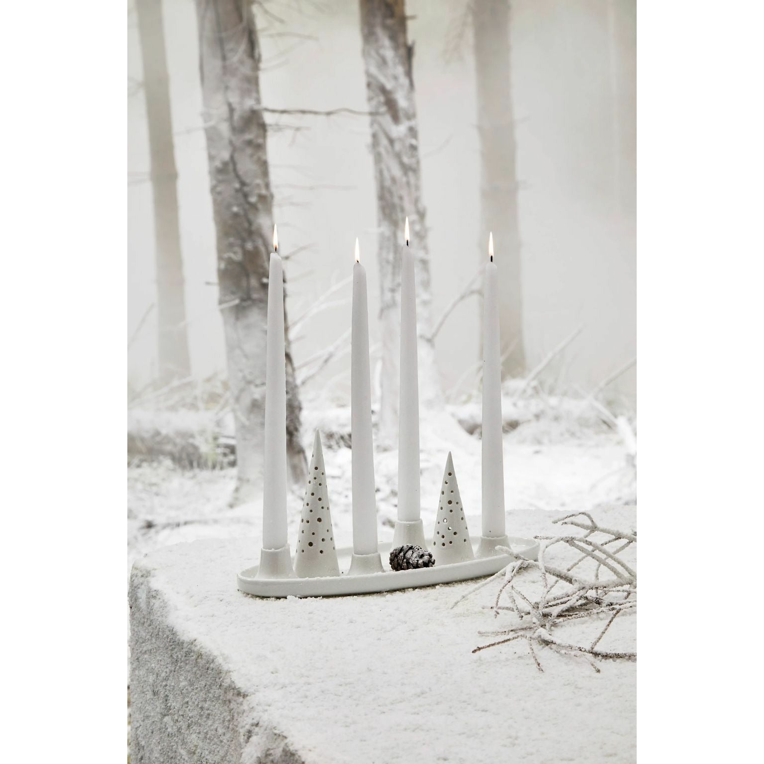 Kähler nobili Oval Advent Kerzenhalter, Schneewittchen