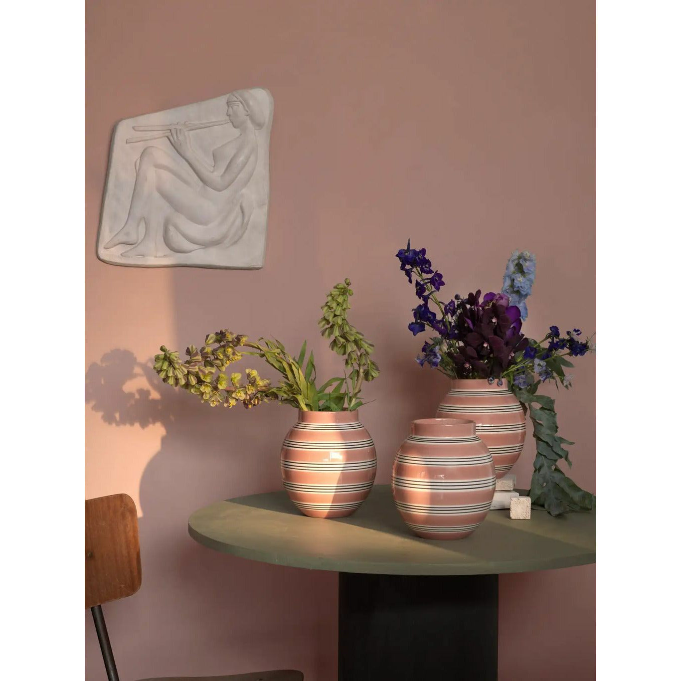 Kähler Omaggio Nuovo Vase, duer lyserød