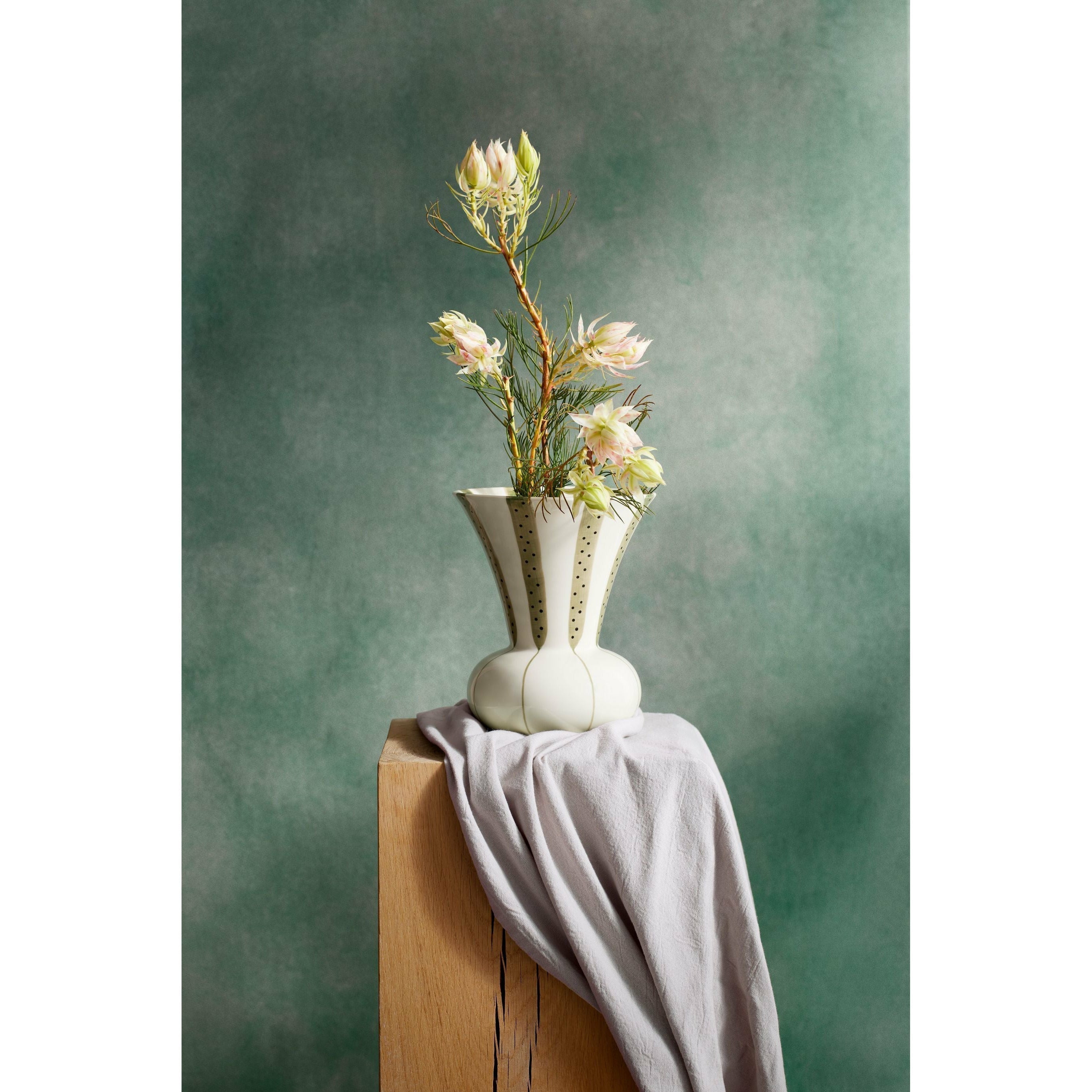 Vase de signature Kähler 20 cm, vert