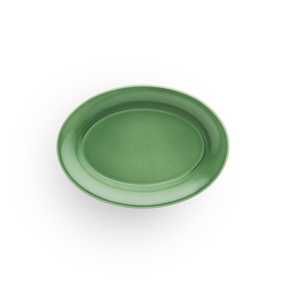 Kähler ursula oval plade 18x13 mørkegrøn