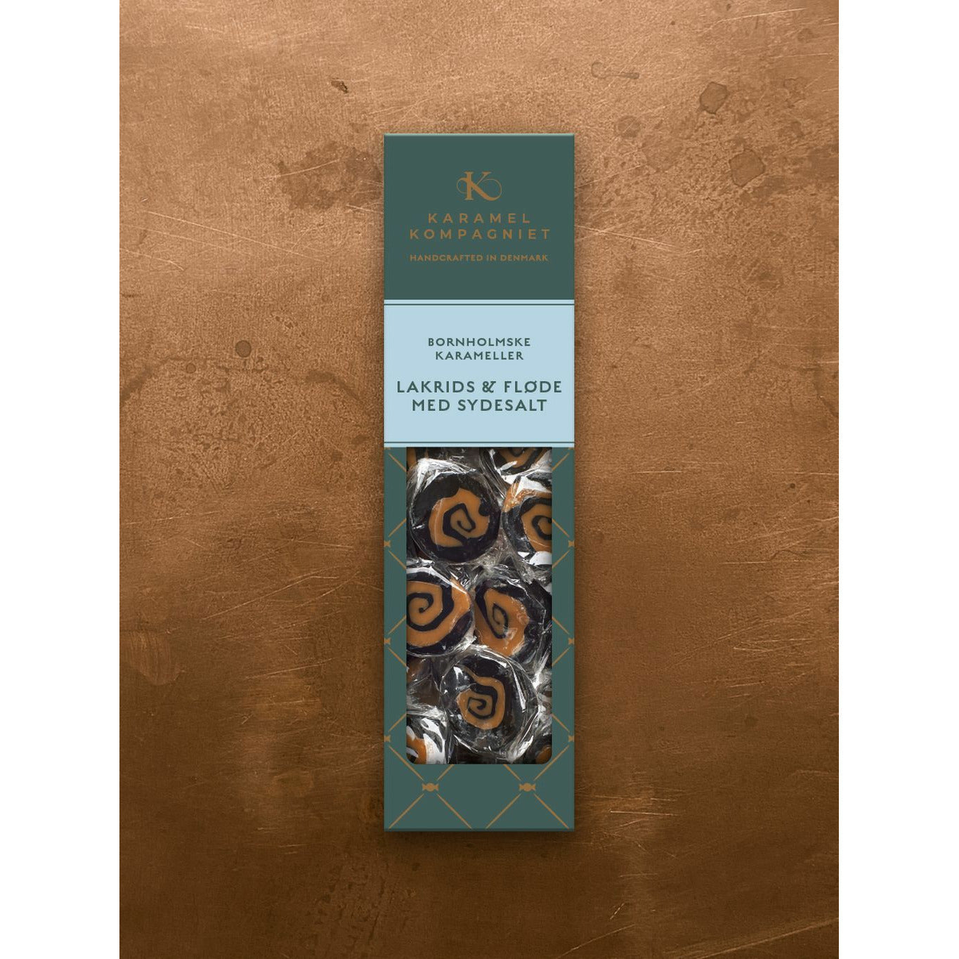 Caramels Karamel Kompagniet, réglisse et crème avec le sel du sud 138g