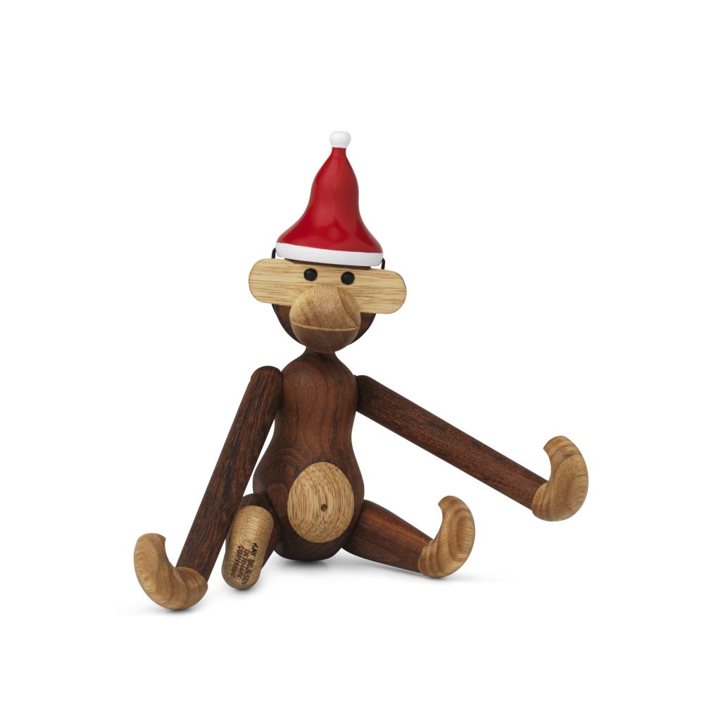 Kay Bojesen Little Monkey incl. Cap do Papai Noel