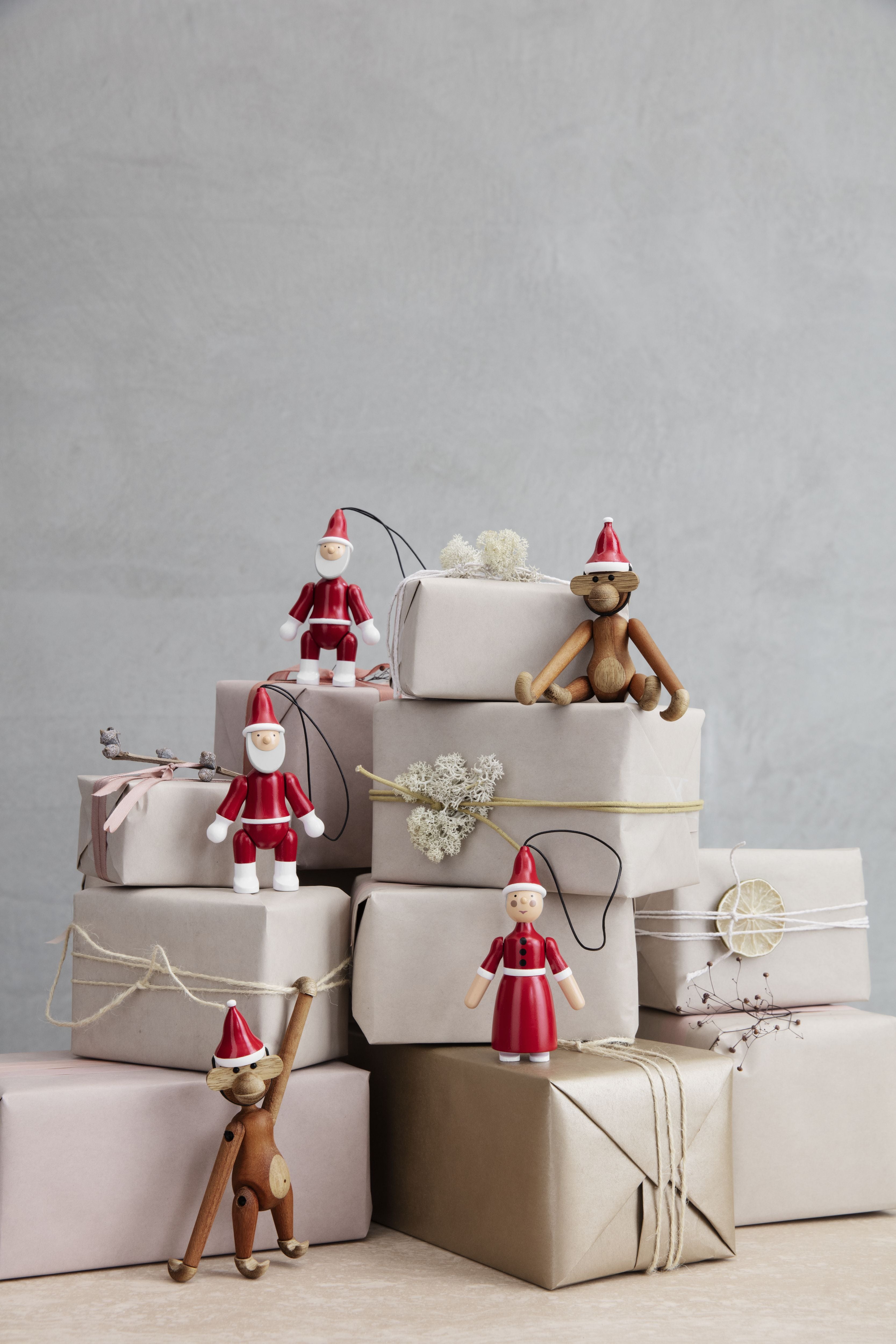 Kay Bojesen Ornamente Santa Claus und Santa Clara