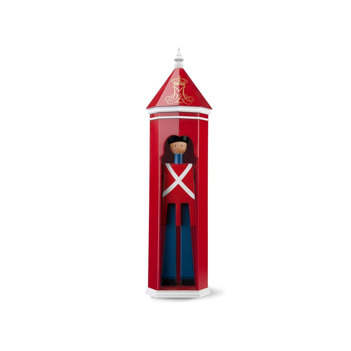 Kay Bojesen Sentry Box H36 cm rojo/blanco