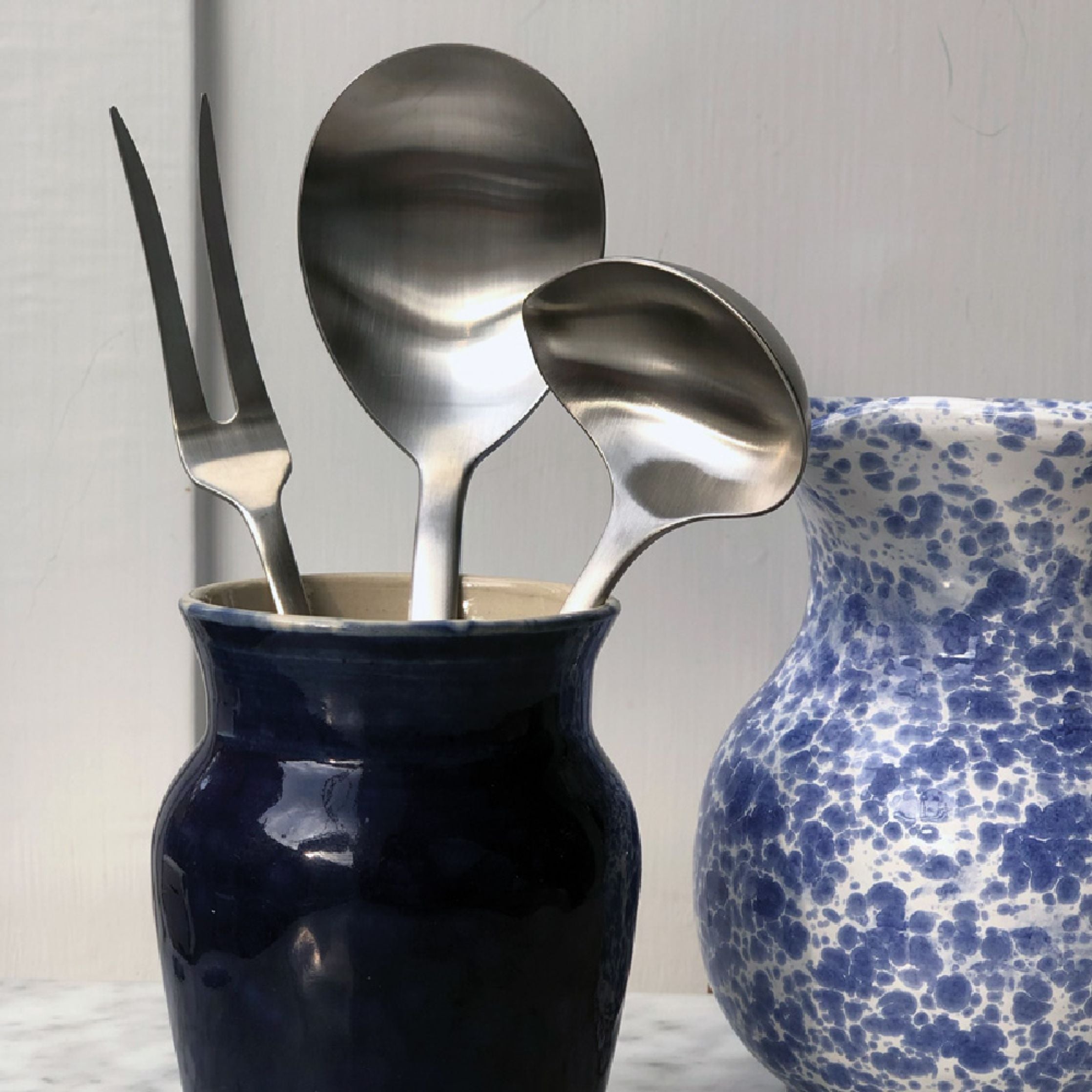 Kay Bojesen Serving Cutlery, Polished Steel