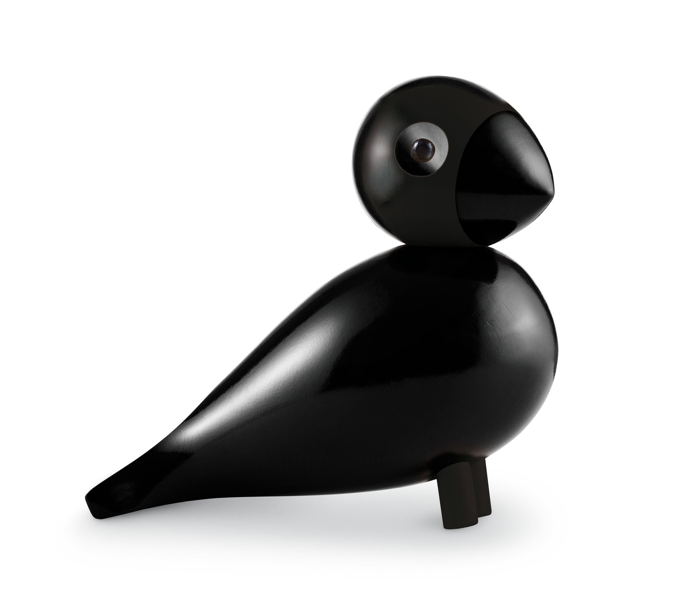 Kay Bojesen Songbird Ravn H15.5 cm, negro