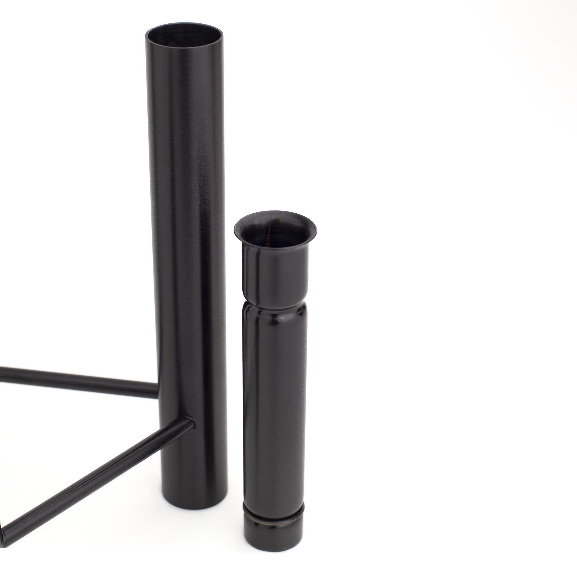 Kay Bojesen Vista Candlestick, Schwarz