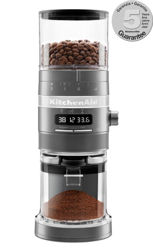 Küchenhilfe 5 KCG8433 Artisan Coffee Mühle, Medaillon Silber