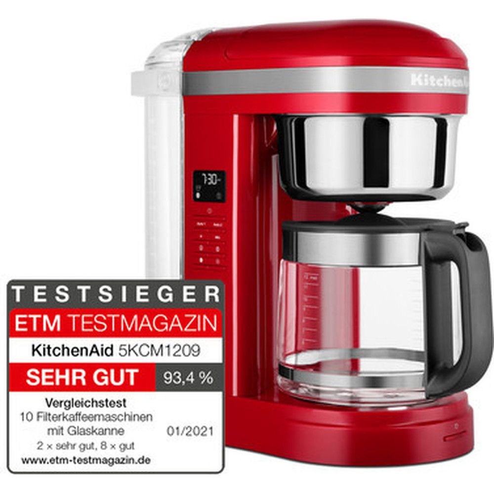 Küchenhilfe 5 KCM1209 Filter Kaffeemaschine 1.7 l, Empire rot