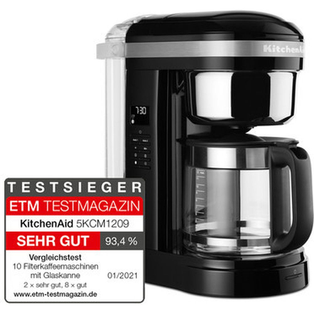 Küchenhilfe 5 KCM1209 Filter Kaffeemaschine 1.7 l, Onyx Schwarz
