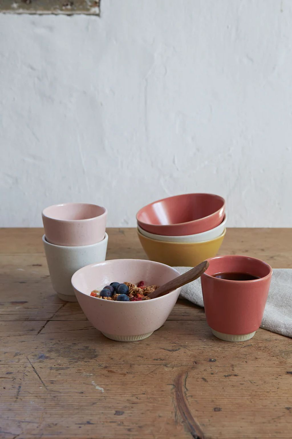 Knabstrup keramik colorite skål ø 14 cm, lyserød