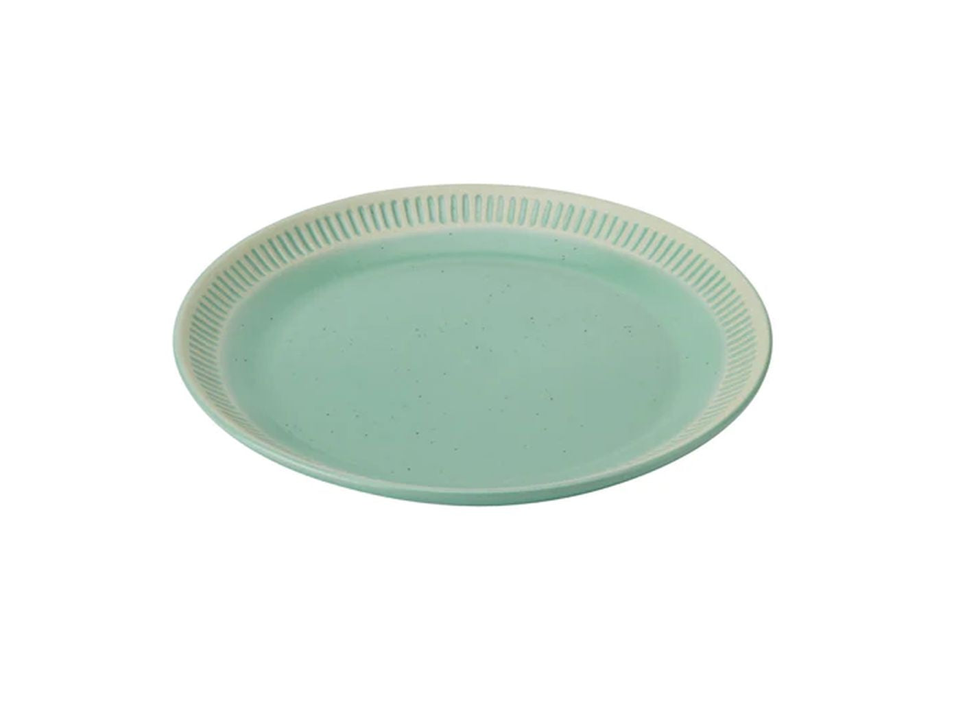 Knabstrup keramik colorit plade ø 19 cm, lysegrøn