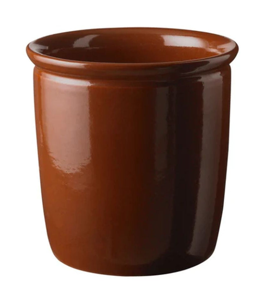 Knabstrup keramik pickle pot 4 l, brun