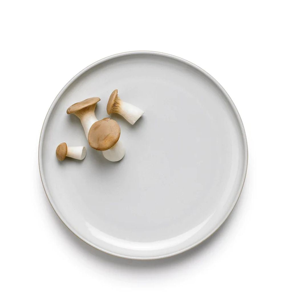 Knabstrup Keramik Tavola Plattenset von 2 Ø 27 cm, weiß