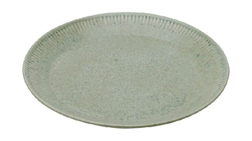 Knabstrup Keramik Placa Ø 22 cm, oliva verde