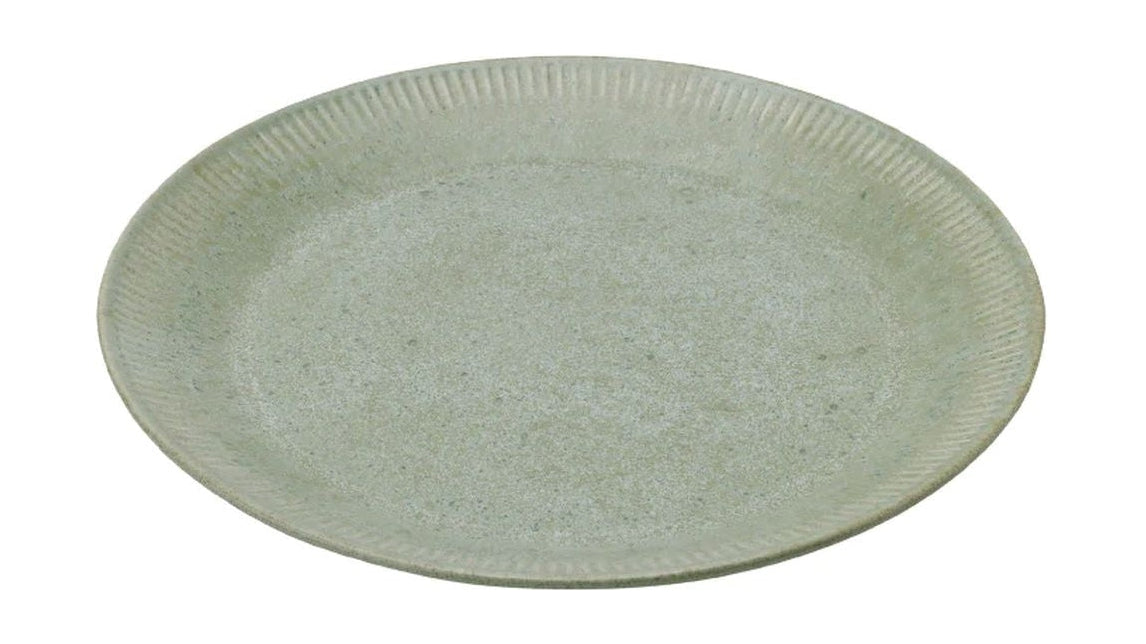 Knabstrup Keramik Plate Ø 27 cm, oliva verde