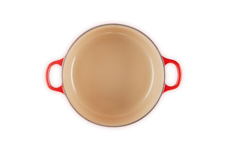 Le Creuset Cazola redonda con tapa de vidrio 22 cm, Cerise