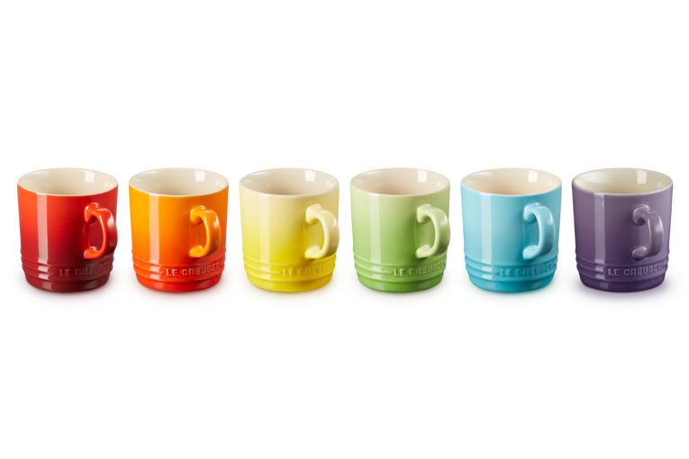 Ensemble du Creuset de 6 tasses 200 ml arc-en-ciel