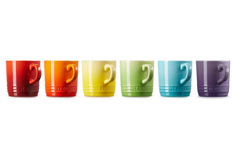 Ensemble du Creuset de 6 tasses 200 ml arc-en-ciel