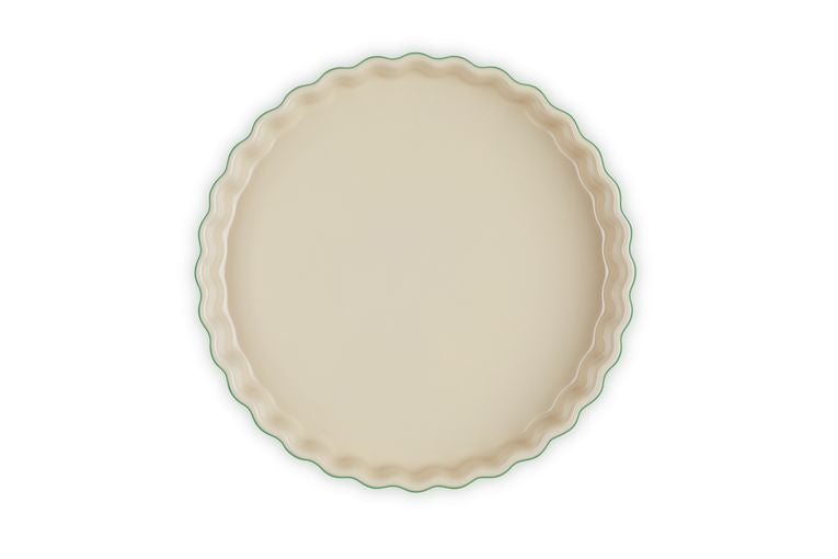 Le Creuset Heritage Fluted Flan Dish 28 cm, bambu