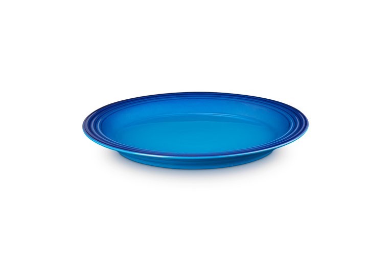 Le creuset middagsplade 27 cm, azurblå blå