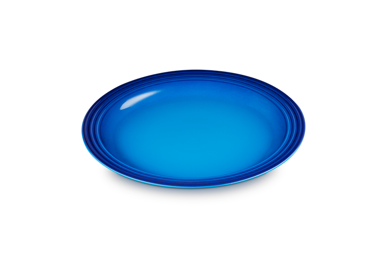Le creuset middagsplade 27 cm, azurblå blå