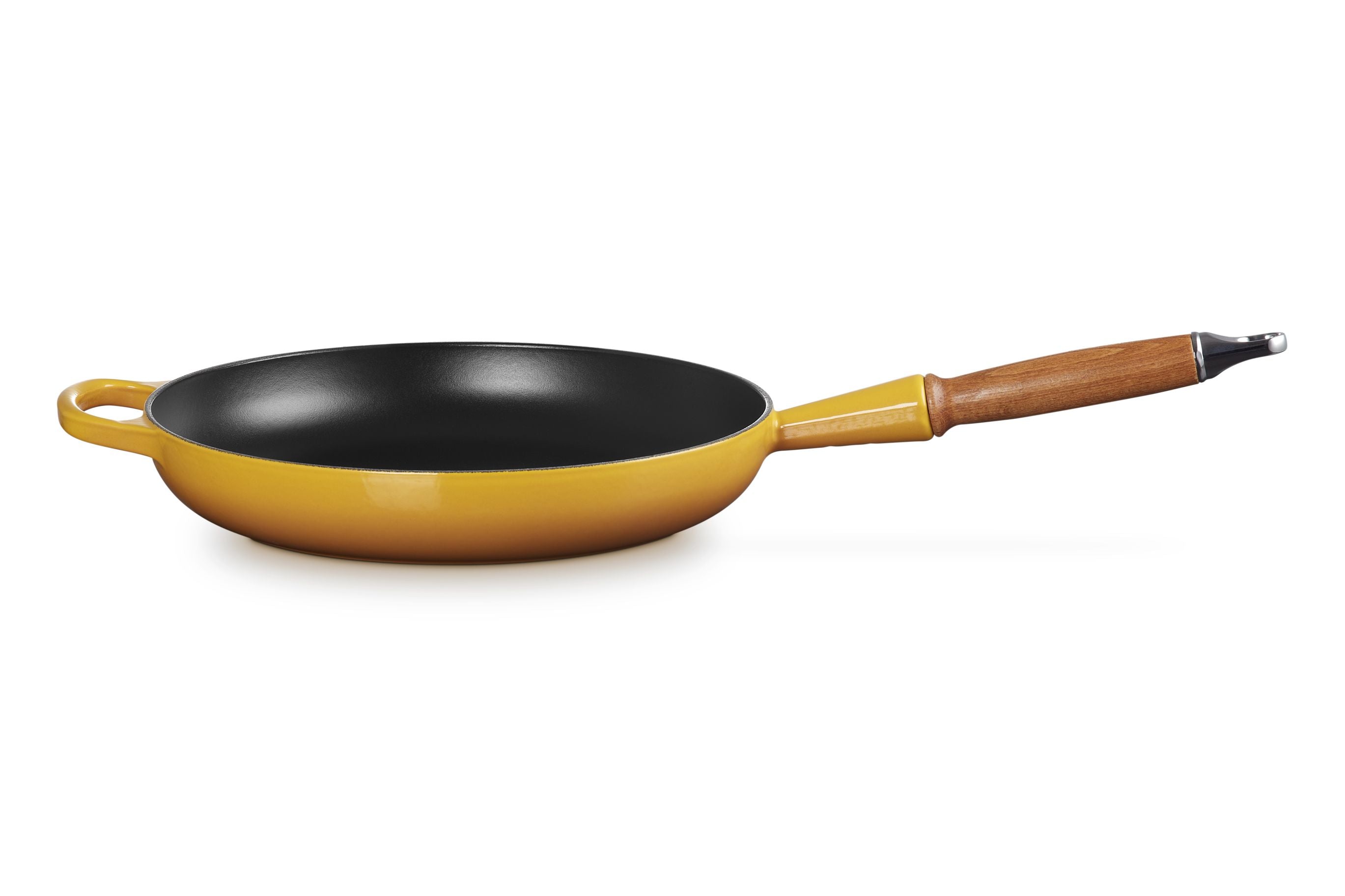 Le Creuset Cast Iron Frying Pan With Wooden Handle 28 Cm, Nectar