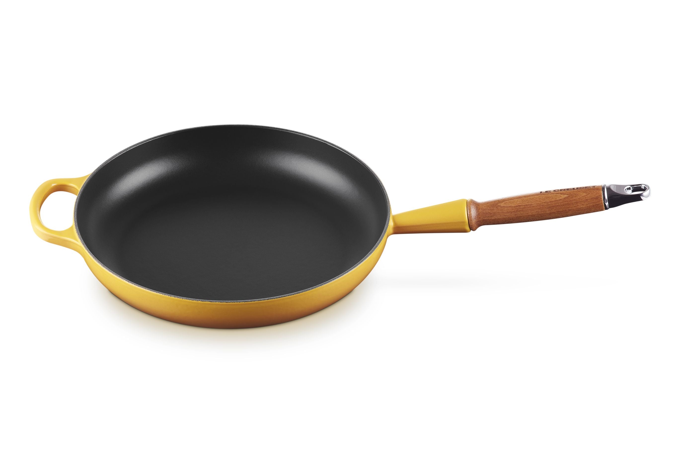 Le Creuset Cast Iron Frying Pan With Wooden Handle 28 Cm, Nectar