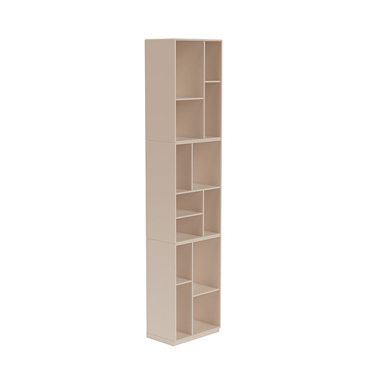 Montana Loom High Bookcase With 3 Cm Plinth, Clay