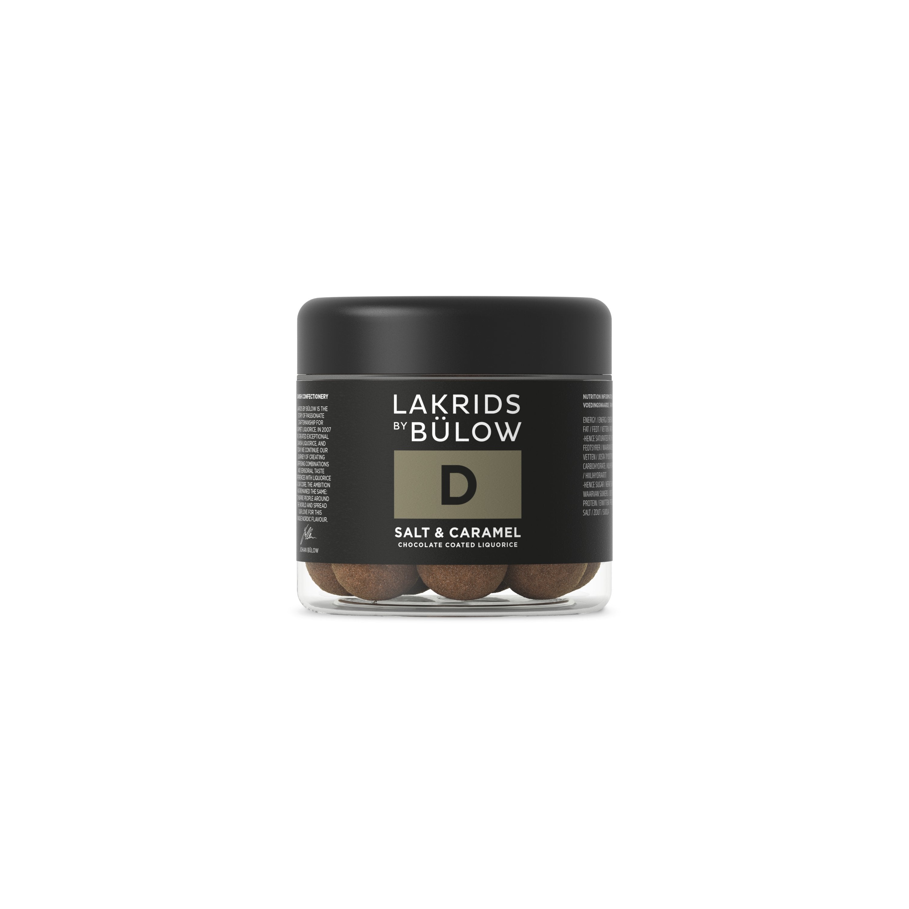 Lakrids par Bülow D Salt & Caramel, 125 grammes