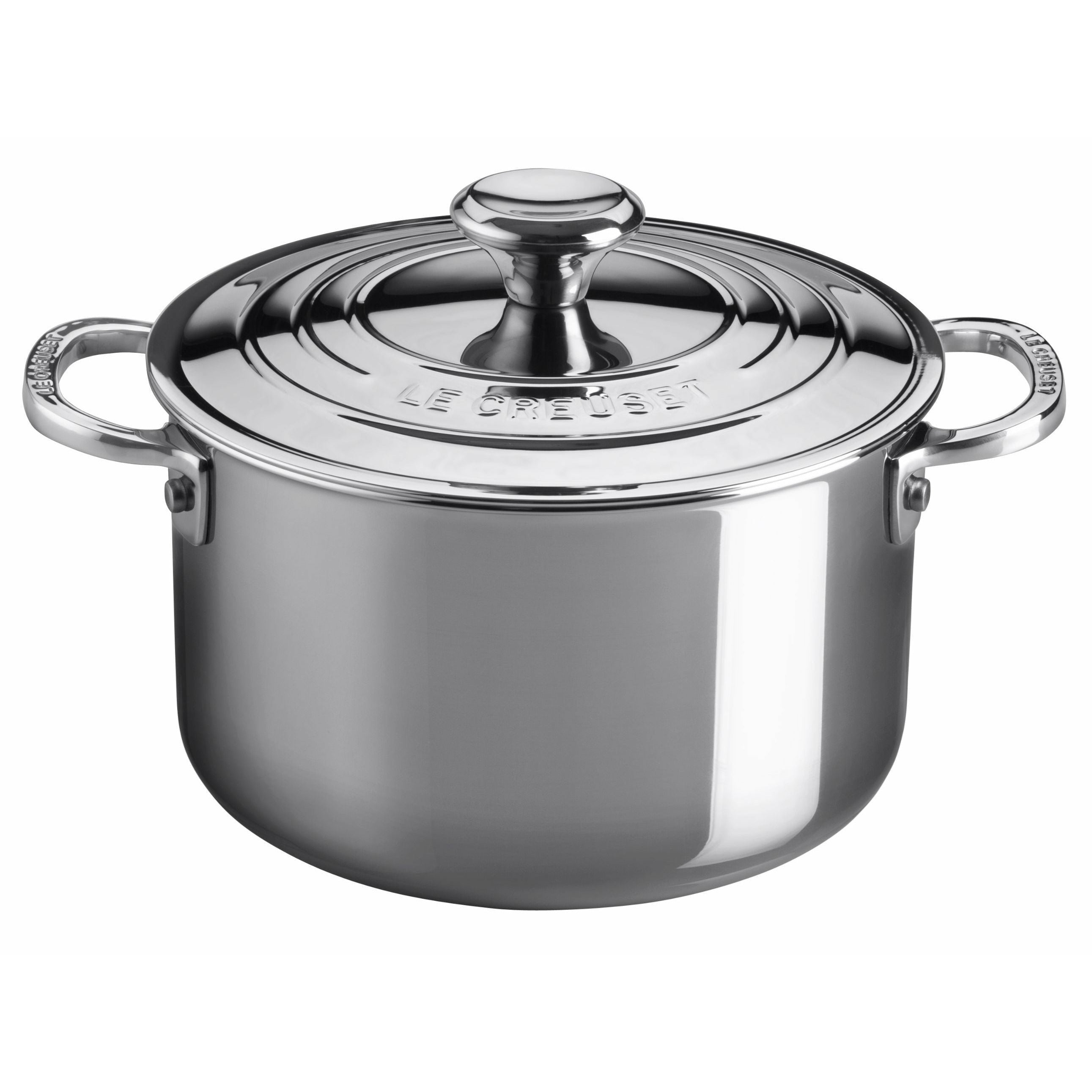 Le Creuset Firma Cierrola de acero inoxidable con tapa, 2.8 L