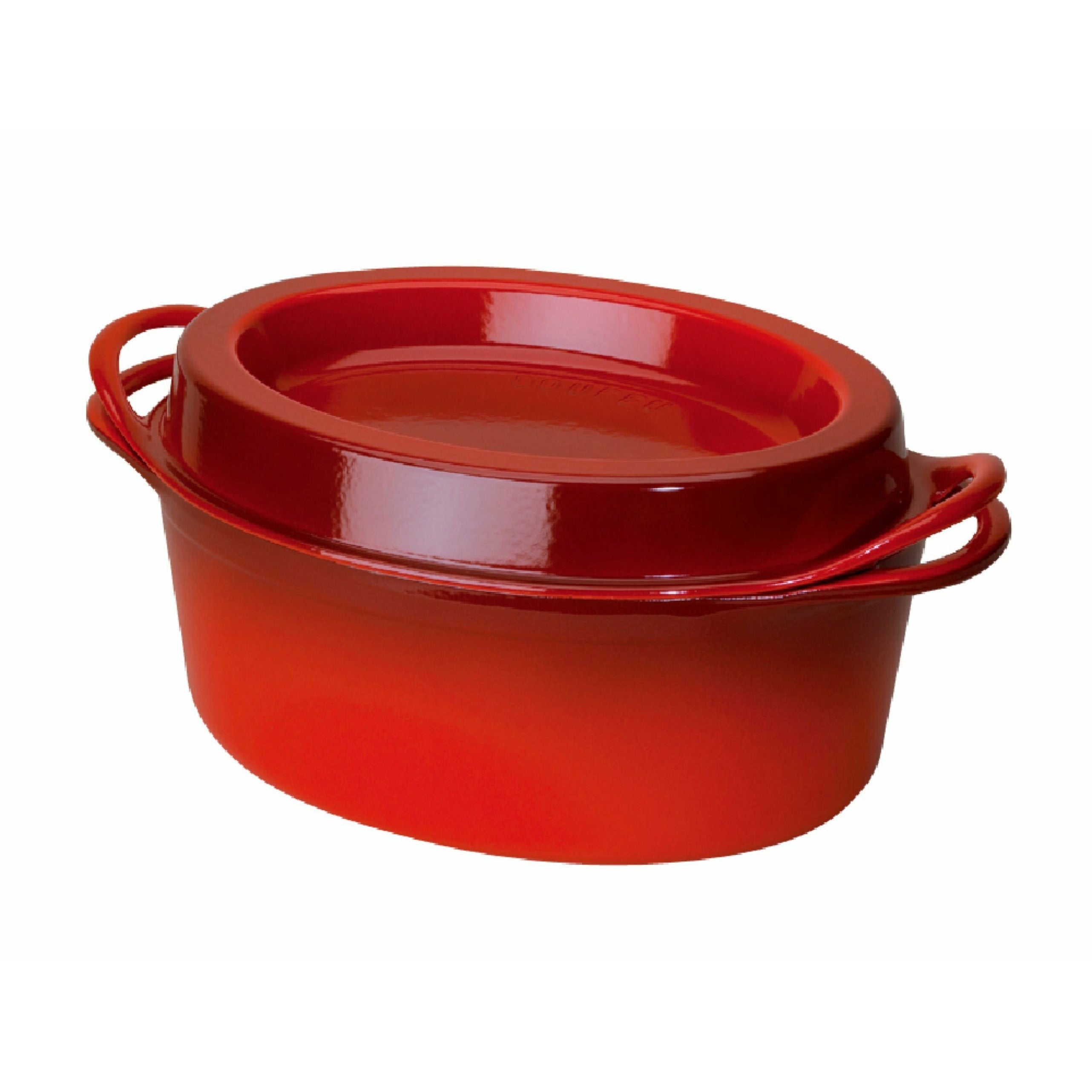 Le Creuset Doufeu Ovaler Doufeu 32 cm, Cherry Red